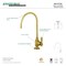 Kingston Brass KS5197TAL Tudor Single-Handle Water Filtration Faucet, Brushed Brass KS5197TAL - alternate 3